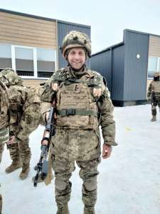 Знову чорна стрічка скорботи лягла на серце Овруцької громади... в бою загинув мужній захисник Прокопович Володимир Миколайович